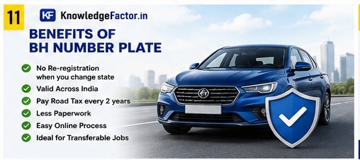 bh number plate  benifits