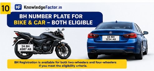 bh number plate for bike